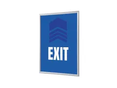 Kliklijst A1 complete set met print "EXIT" Blauw