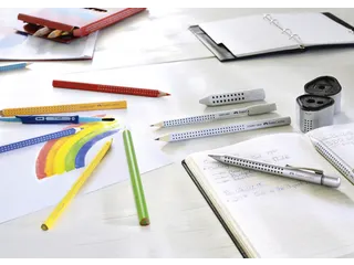 Puntenslijper Faber-Castell 2001 trio grip zilver - 6