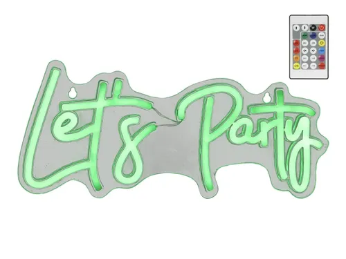 Ledbord Lumineo indoor USB neon Let's Party led Colour change effects