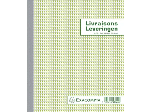 Leveringenboek Exacompta Manifold dupli 50vel Nl Fr