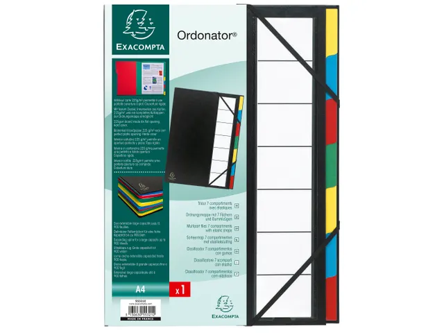 Sorteermap Ordonator Harmonika 7 vak zw