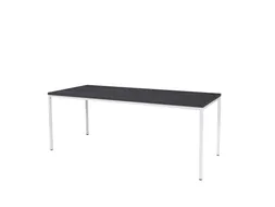 Domino Basic Tafel Vaste Hoogte 200x80 houtprint schaduw wit 4-poots