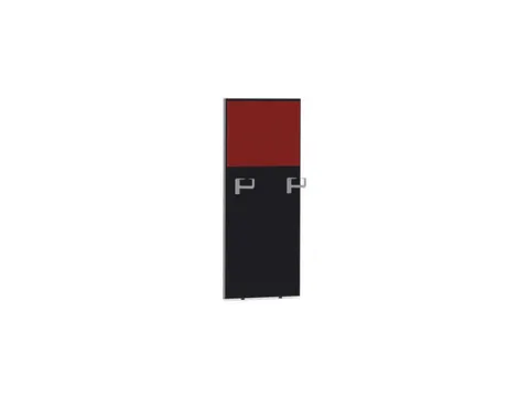 cache de banque d'accueil p. table de bureau CC-noir BN4011-rouge