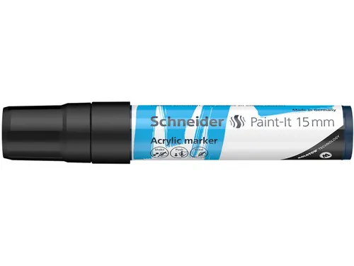Acrylmarker Schneider Paint-It 330 15mm zwart