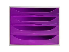 Ladenblok Ecobox 4 Laden A4+ Paars