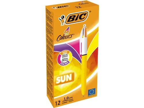 Colours Sun 4-kleurenbalpen medium lichaam geel