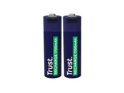 Batterij Trust USB-C oplaadbaar AA 2 stuks