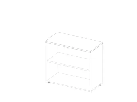 kantoorstelling,HxBxD 815x900x450mm,1xhouten vloer,2ordnerhoogtes