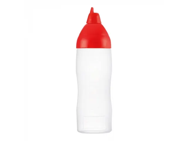 Araven Doseerfles knijpfles sausdispenser 35cl Rood Non-drip