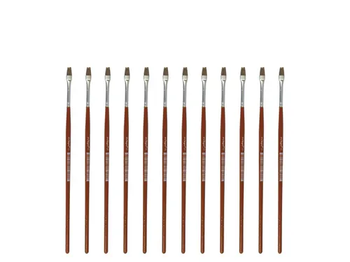 Penseel Kangaro Serie 121 plat Nr. 2 geitenhaar doos 12 stuks