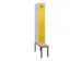 locker met bank,voor scheiding van kleding,HxBxD 2120x300x815mm,1vak