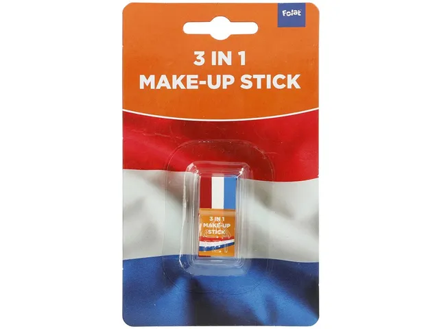 Oranje schminkstick rood-wit-blauw
