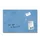 Glas Magneetbord Sigel Artverum Blue Structure Mat 60x40cm