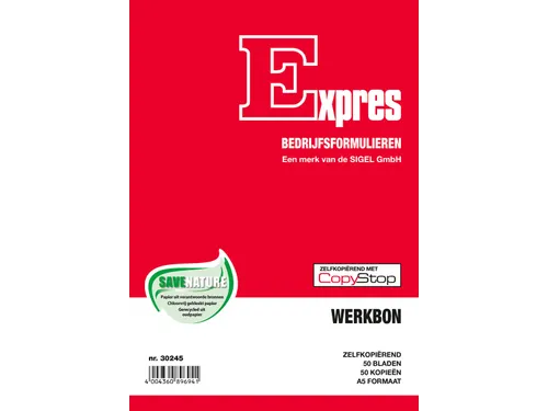 Expres werkbonblok A5 Nederlands dupli (50 x 2 vel)