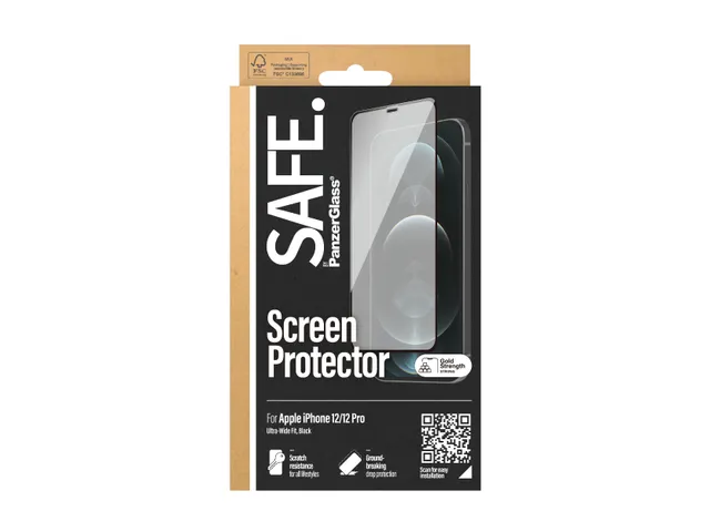 PanzerGlass SAFE. by Screen Protector iPhone 12 | 12 Pro | Edge-to-