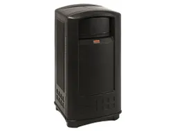 Buitenafvalbak Rubbermaid Landmark Container Junior 133 liter Zwart