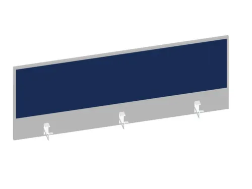 baliepaneel bureau aanbouw achter MP-lichtgrijs BN6016-blauw 1400mm