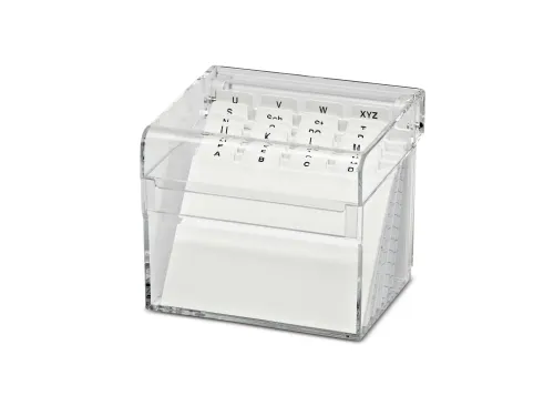 Kaartenbak Maul A7 + Index Acryl Glashelder