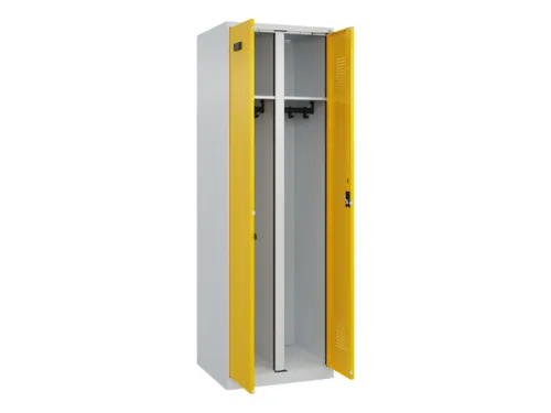 locker voor scheiding van kleding,HxBxD 1850x600x500mm,2vak