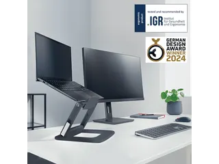 Leitz Ergo Laptopstandaard verstelbare multihoek Grijs - 5