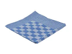 Theedoek Cleaninq blok marine 65x65cm blauw 6 stuks