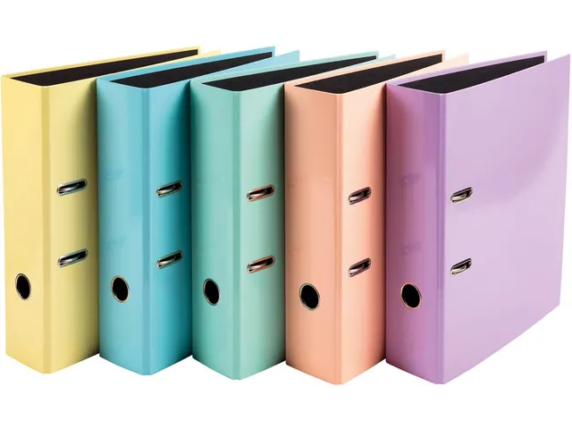 Aquarel ordner karton A4 rug 8 cm assorti