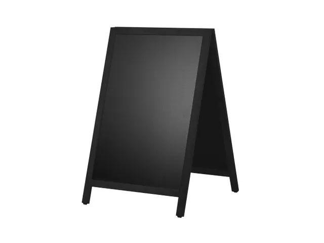 Krijt stoepbord Europel 660x1040 mm DELUX zwart