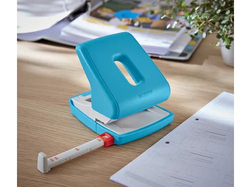 Perforator Leitz Cosy 2-gaats 30vel blauw