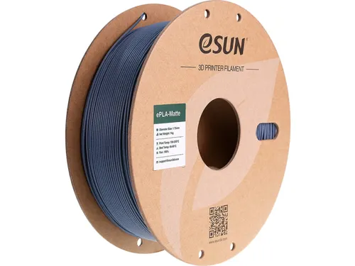 eSUN 3D printer Filament ePLA-Matte 1,75mm Donker Grijs 1kg