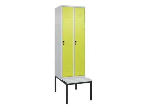 locker voor scheiding van kleding,HxBxD 2120x600x815mm,2vak