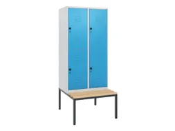Dubbeldekse dekenkist,HxBxD 1950x800x815mm,2x2vak.,vak B 400mm