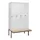 locker voor scheiding van kleding,HxBxD 2120x1200x815mm,4vak