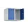 opzetkast,v. locker,2vak.,vak B 300mm,HxBxD 500x600x500mm,cilinderslot