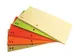 Intercalaires, 235 X 105 Mm, Paquet De 100 Pièces, Couleurs Assorties
