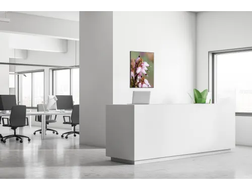 Wanddecoratie Textiel Set A1 Roze Bloem Erica