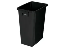 afvalverzamelaar,60l,HxBxD 580x320x460mm,romp PP zwart,gesloten