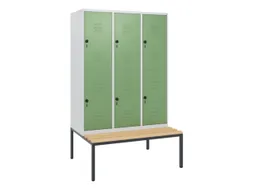 Dubbeldekse dekenkist,HxBxD 1950x1200x815mm,3x2vak.,vak B 400mm