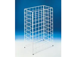 prullenmand,60l,HxBxD 620x410x250mm,romp staal wit,met draadgaas