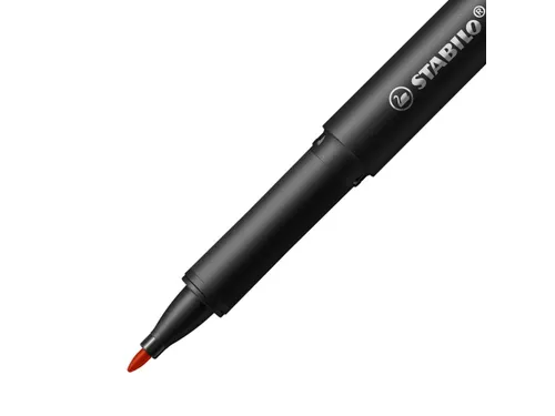 Fineliner STABILO dr!ver medium punt 0.8 mm Rood