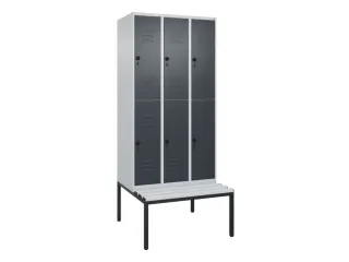 Dubbeldekse dekenkist,HxBxD 2120x900x815mm,3x2vak.,vak B 300mm - 1
