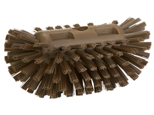 Hygiene 7037-66 tankborstel bruin harde vezels 130x205mm