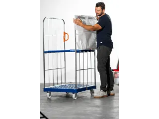 Afdekzeil,v. rolcontainer,HxB 1350x650mm,v. rolcontainer,PP,wit/rood - 10