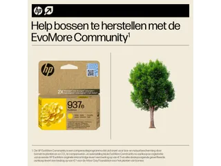 Inktcartridge HP 4S6W8NE 937E Evomore geel - 4