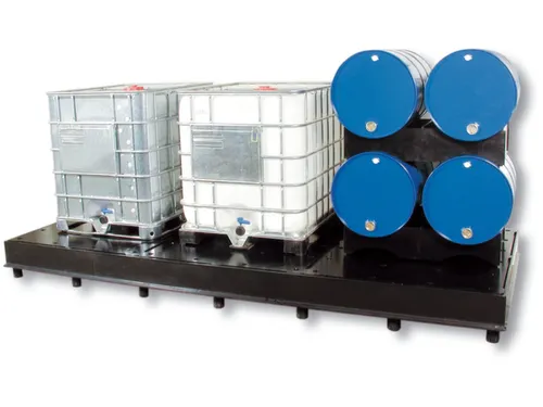 Opvangbak Hdpe 340x3895x1720mm V. 3x1000l M. Geperf. Pe Plaat