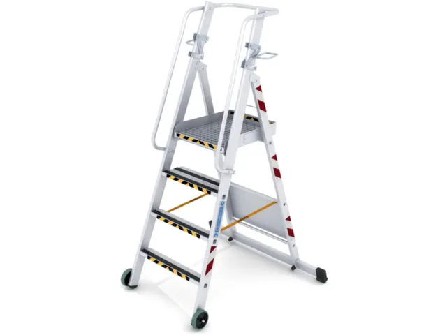 verrijdbare platformladder,bordes HxBxD 1070x500x450mm
