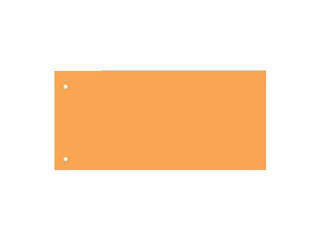 Scheidingsstrook Qbasic 225x120mm 50 stuks oranje