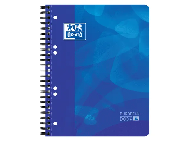 Projectboek Oxford A5+ Scribzee 6-gaats Lijn 120vel Blauw