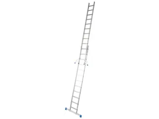 schuifladder,2x12,sporten,balk L 3,55-6,05m,2-dlg.,aluminium - 2