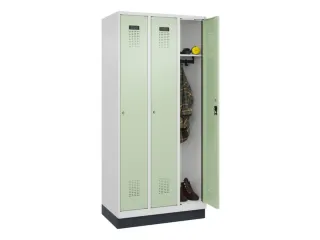 locker,HxBxD 1950x900x500mm,3vak,vak B 300mm,cil.-slot,sokkel - 1