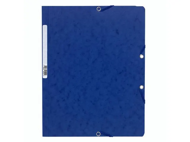 Chemise à élastiques sans rabat Bleu